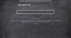Desktop Screenshot of guide-medicine.com